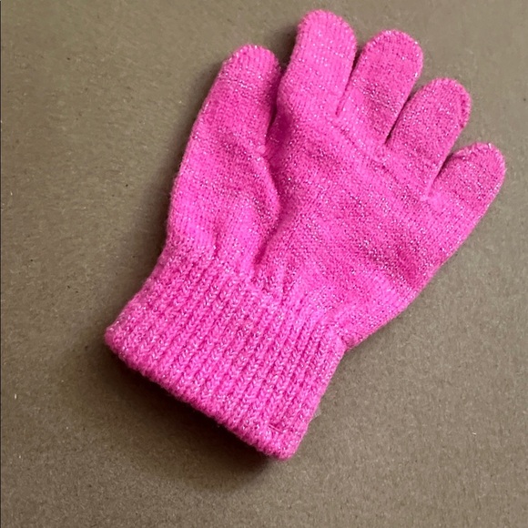 CAPELLI OF NEW YORK Pink Sparkly Gloves SIZE S/M (GIRLS) Luxe Accessory Warm - Picture 5 of 5